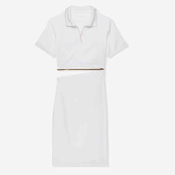 NWT NIKE x JACQUEMUS La Robe Polo Dress White w/ Tan - Picture 2 of 14